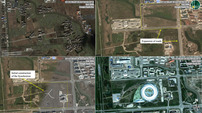 Figure 4.1: Progression of the Synchrotron Radiation Facility from 2000 to 2008.