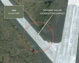 Figure 80. Tiksi drainage damage