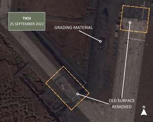 Figure 86. Tiksi repairs taxiway