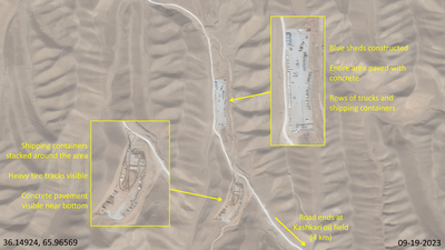 Kashkari Oil Field North in September 2023