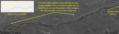 Faint dirt to nothing along Little Pamir Road